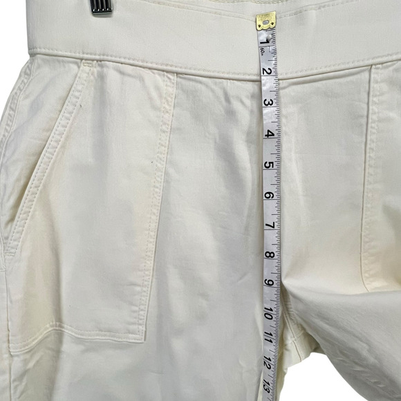 Style & Co Dobby Straight Leg Pants Womens L Cream Pull On Mid Rise Comfort New - Picture 6 of 14